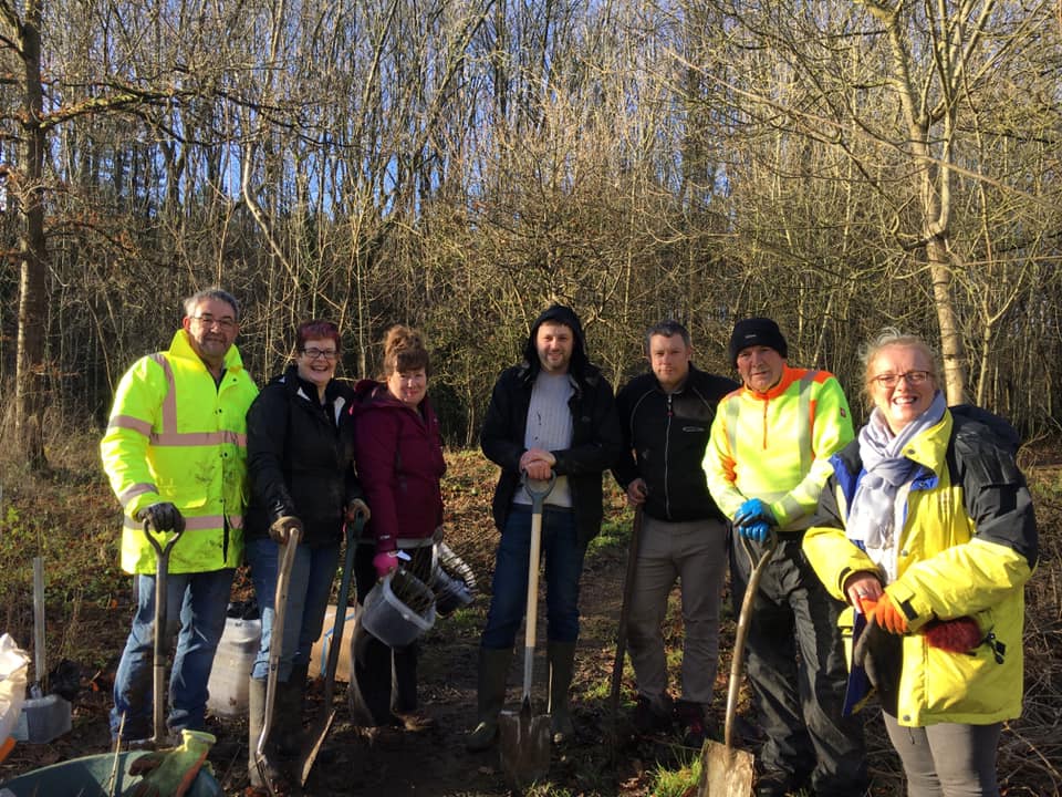The group of people who help to keep the woodland tidy.