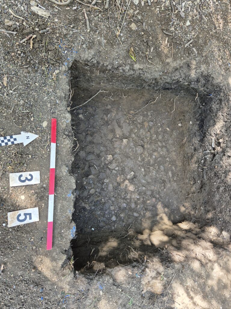 Original Saxon connle road found at the Woodford Saxon dig site